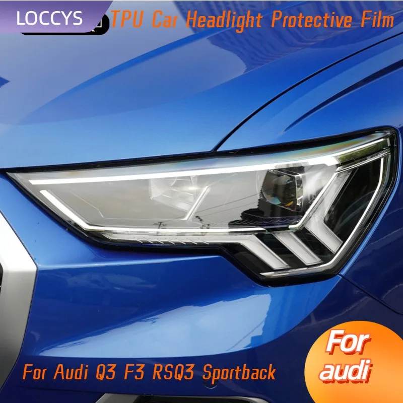 

For Audi Q3 F3 RSQ3 Sportback Car Headlight Tint Smoke Black Protective Film Protection Taillight Transparent TPU Sticker