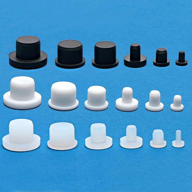 Silicone Rubber Ring Plug Rubber Plug Silicone Stopper Round Pipe Plugs High Elasticity Washer Cap Joint Dust Black Sincere Hole