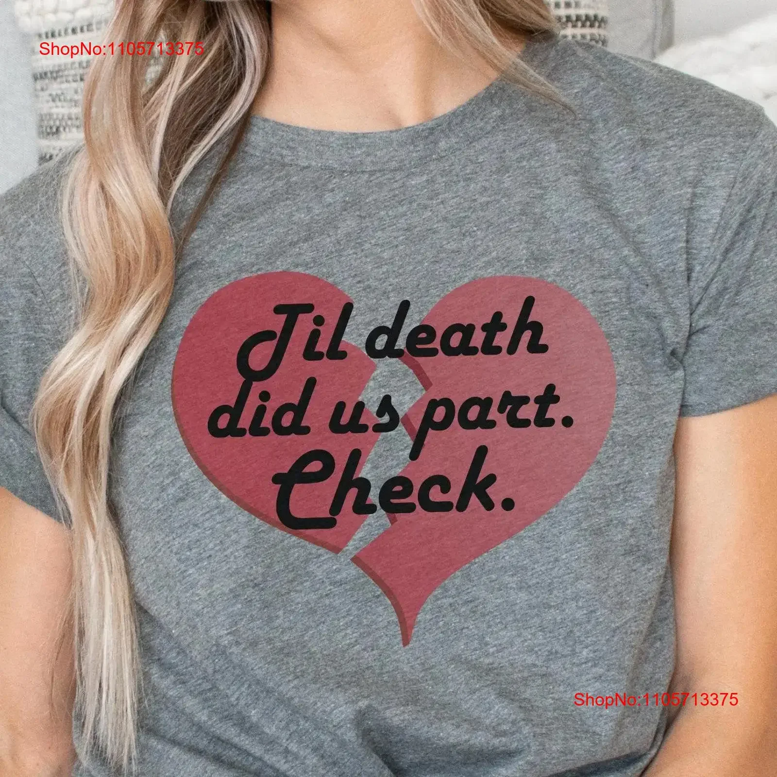 til Death Did Us Part snarky bereavemenT T Shirt for grieving widows cheeky widowing gift heartbreak dead BellaCanvas vintage