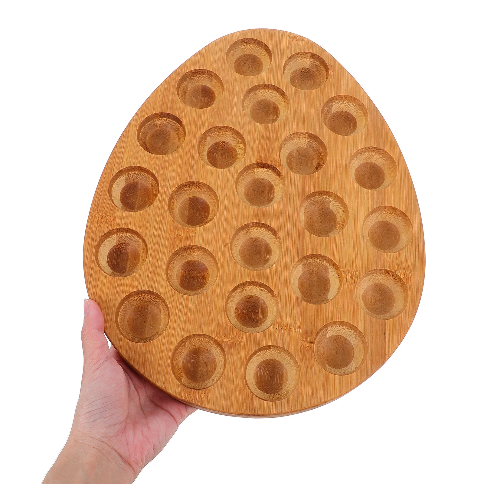 

Wooden Egg Rack Holder Tray Storage Organizer for Kitchen Counter Refrigerator Egg Collector Plate Basket Home Storage