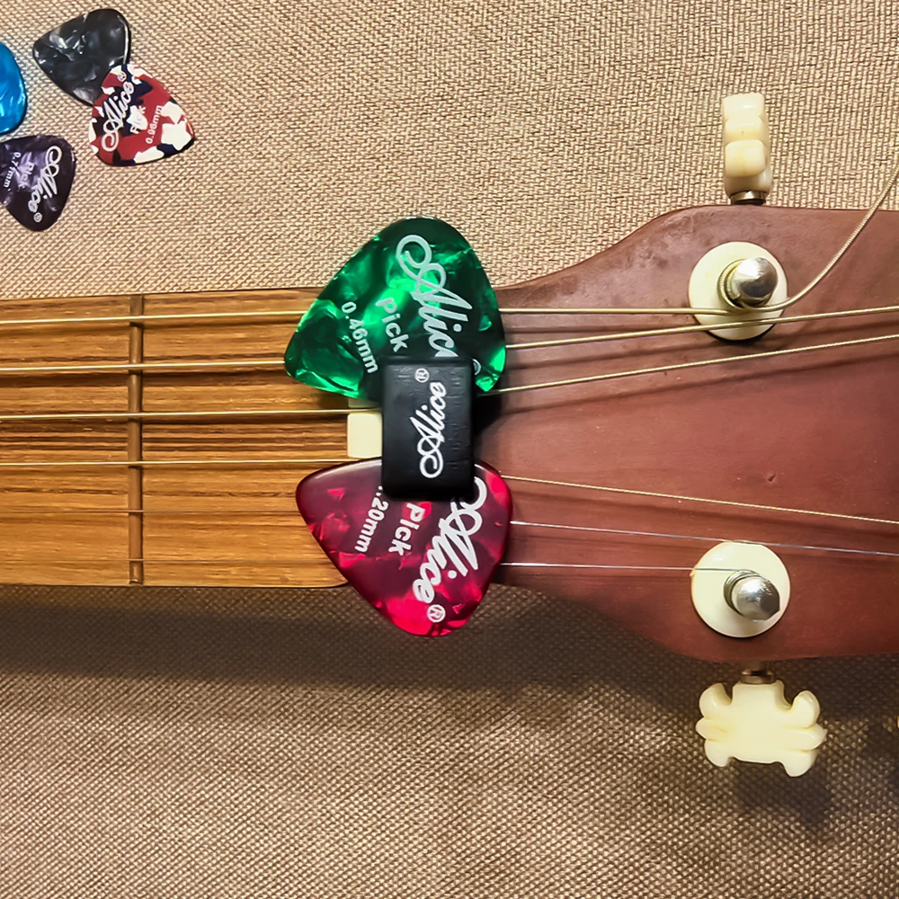 Alice Borracha para Suporte de Palheta de Violão Fixa no Cabeçote 3 e 4 Cordas Adequado para Ukuleles, Guitarras, Baixos, Acessórios para Violão