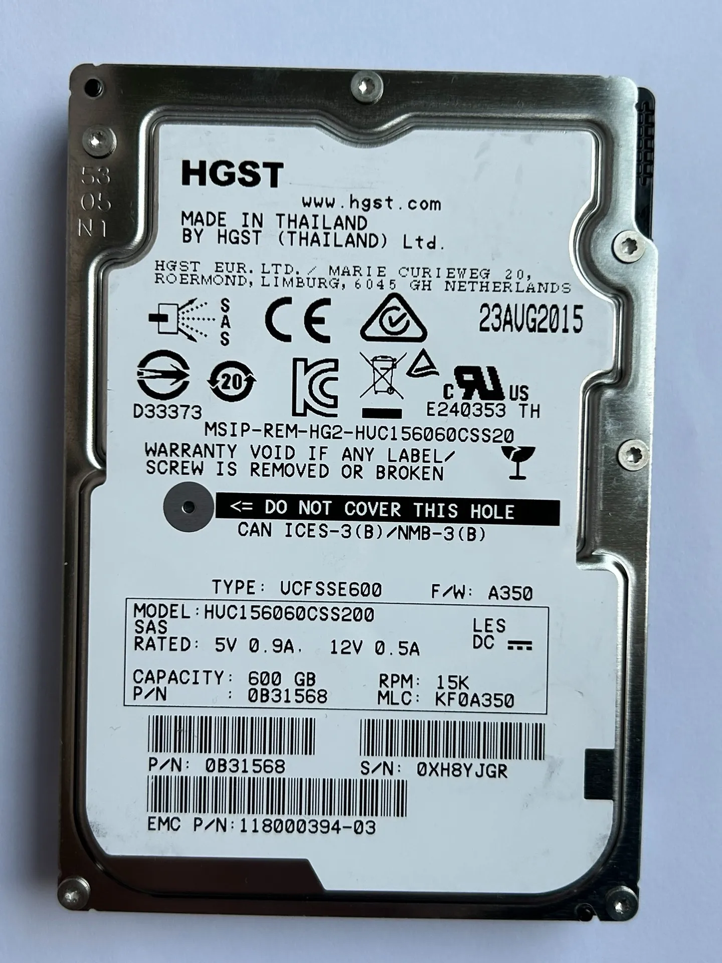 Рисунок 2 - Известный бренд 600G15K 2