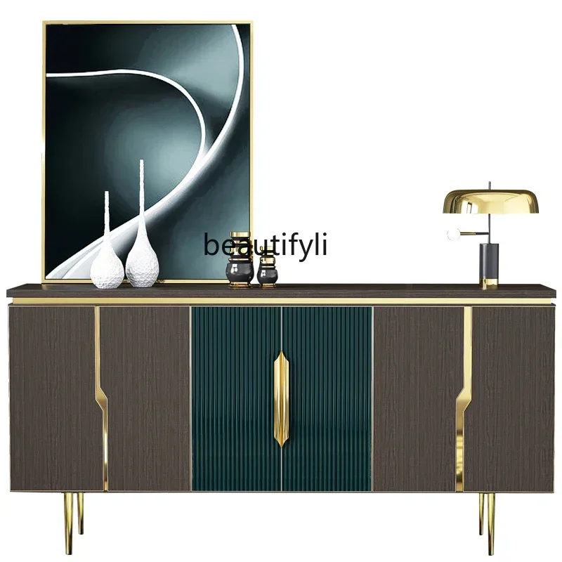 

HLiving room dining side cabinet modern simple entry into the door American light luxury door cabinet Nordic small apartment