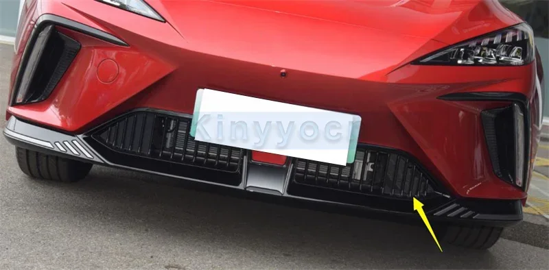 

1 шт. черная передняя нижняя сетчатая решетка бампера для MG 4 EV Mulan 2022-2023, решетка воздухозаборника переднего нижнего бампера