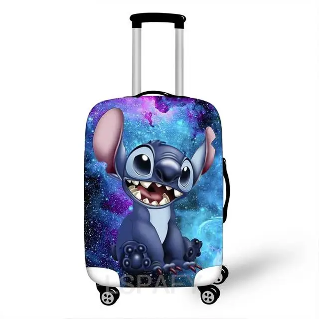 Disney Travel Accessories Luggage Cover Suitcase Protection Baggage Dust Cover Elasticity Lilo And Stitch Travel Suitcase