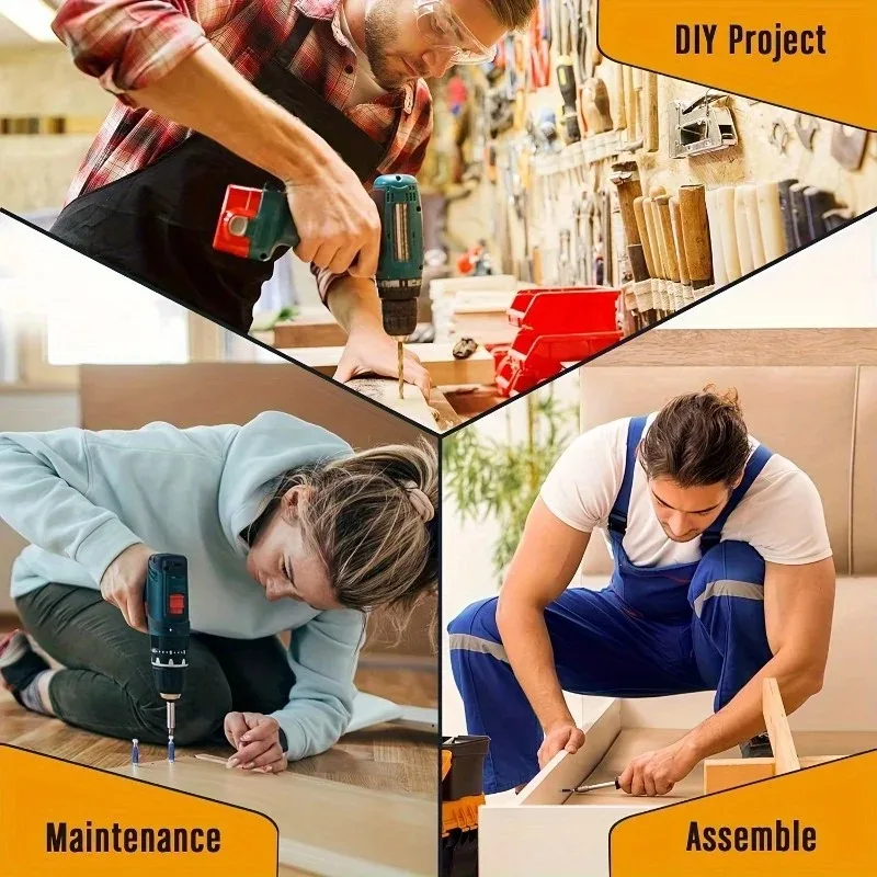 30 قطعة/10 مجموعات من برغي الأثاث سريع التركيب 3 في 1 مجموعة قفل الأثاث - أجهزة صناعية قابلة للفصل واللمسة النهائية السلسة