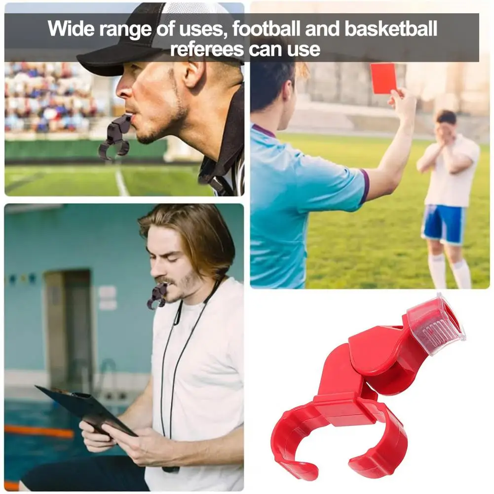 Fischietto compatto ultraleggero Fingergrip arbitro fischietti per chiamate sportive forti e croccanti ideale per il calcio di pallacanestro più emergenza