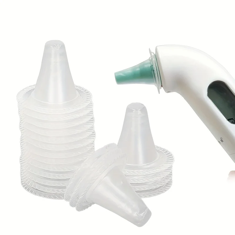 20PCS Disposable Probe Covers Universal Ear Thermometer Electronic Digital Replacement Hygiene Lens Protector Caps Transparent