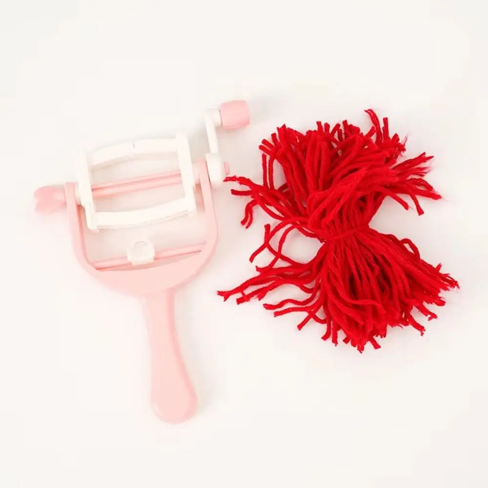 Mini Mini Ball Braider Tassel Maker Hand Operated ABS Hand-cranked Pom-pom Maker DIY Craft Handmade Wool Ball Maker Yarn Weaving