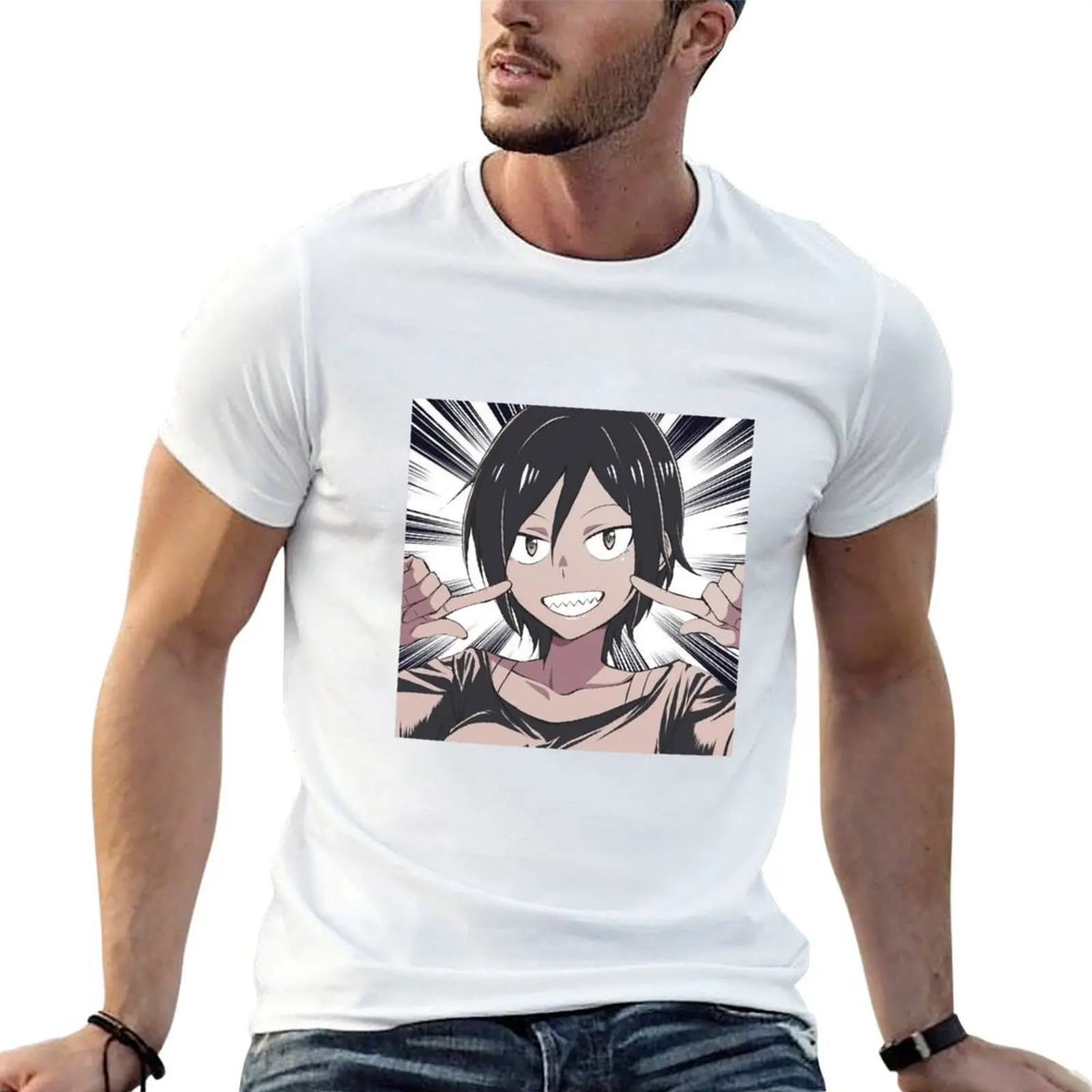 Hitomi-chan Sharkteeth T-Shirt funny t shirts man graphic t shirts for man g man t shirts for men T-shirt