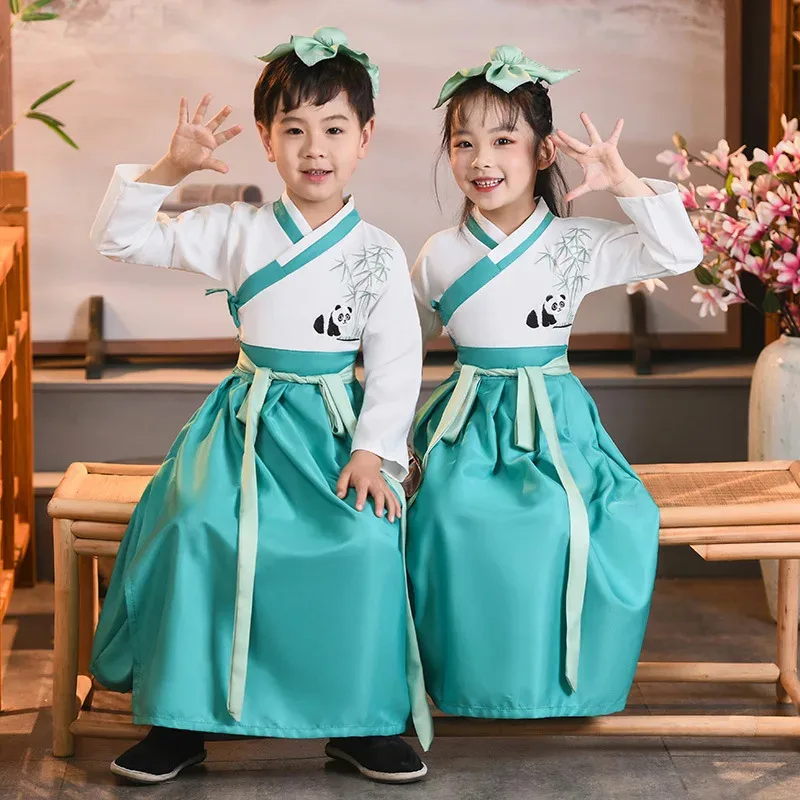 Детская древняя одежда, Ханфу, традиционная китайская школьная одежда, книги для учащихся начальной школы, китайский стиль,