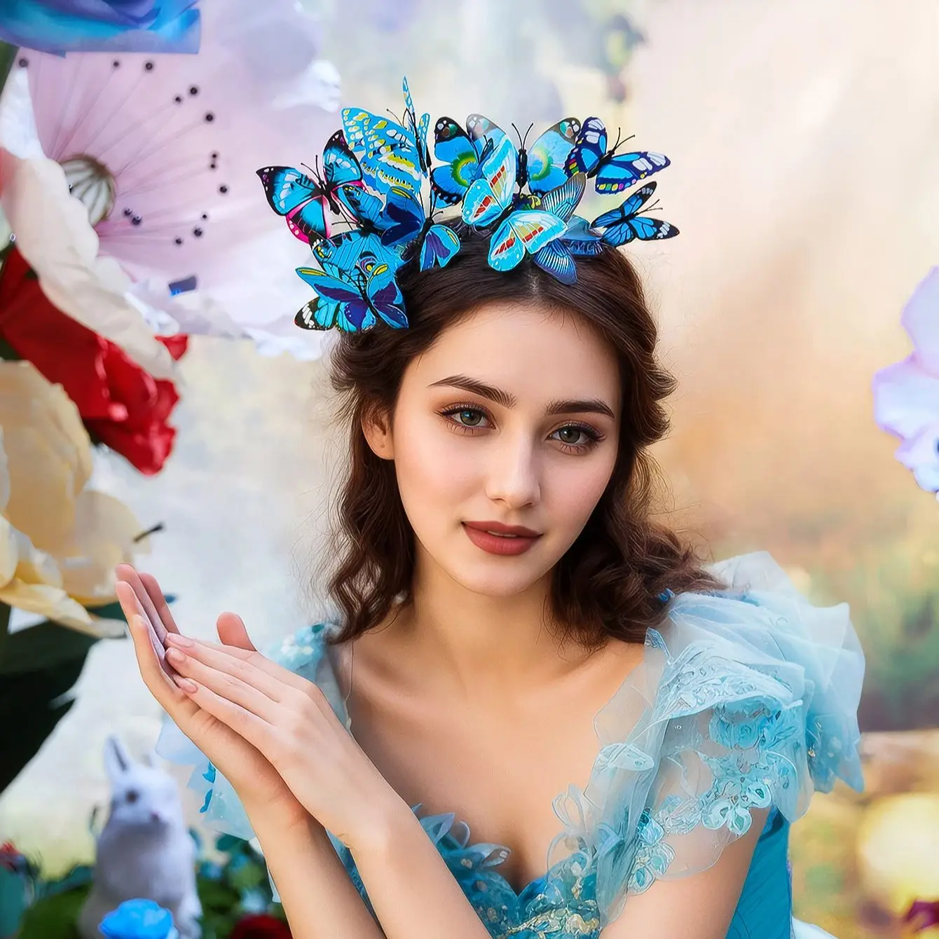 

Deluxe Butterfly Headband Theme Party Newest Hair Accessories Best Wedding Ceremony Banquet Fascinator