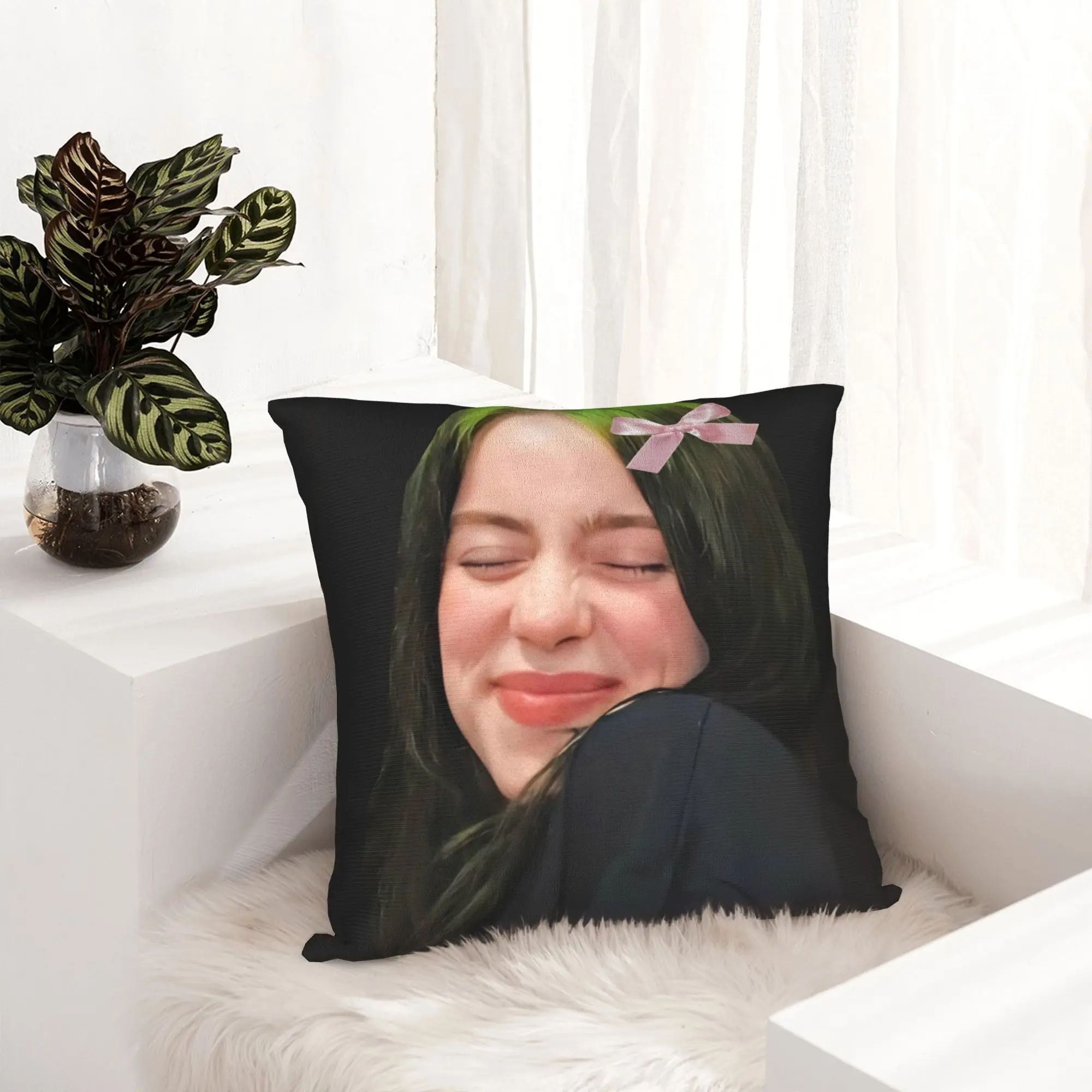 Popular Singer B-Billies Pillowcase Printed Polyester Cushion Cover Decor  Throw Pillow Case Cover Home Wholesale 18''