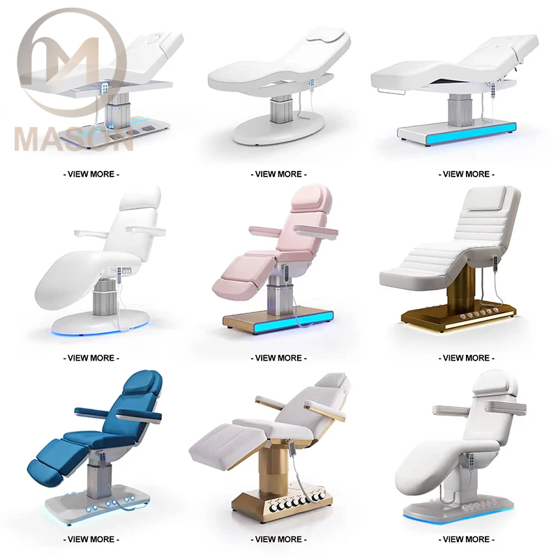 

Wholesale Portable Electric Massage Bed with Adjustable Height & Head Spa Hole PU Leather for Modern Salon and Wellness Center