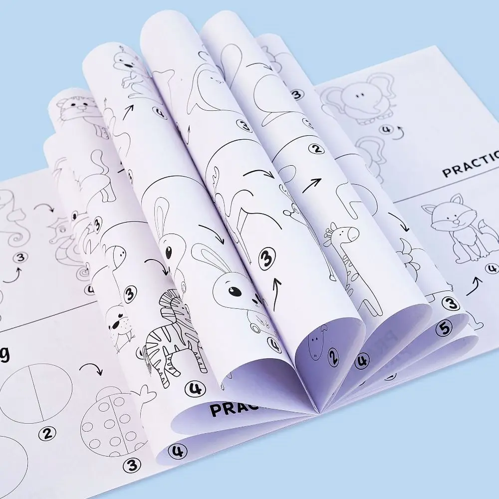 絵を描く方法絵画ブック楽しい落書き教育テーマぬり絵早期学習漫画シンプルな落書きスケッチブック