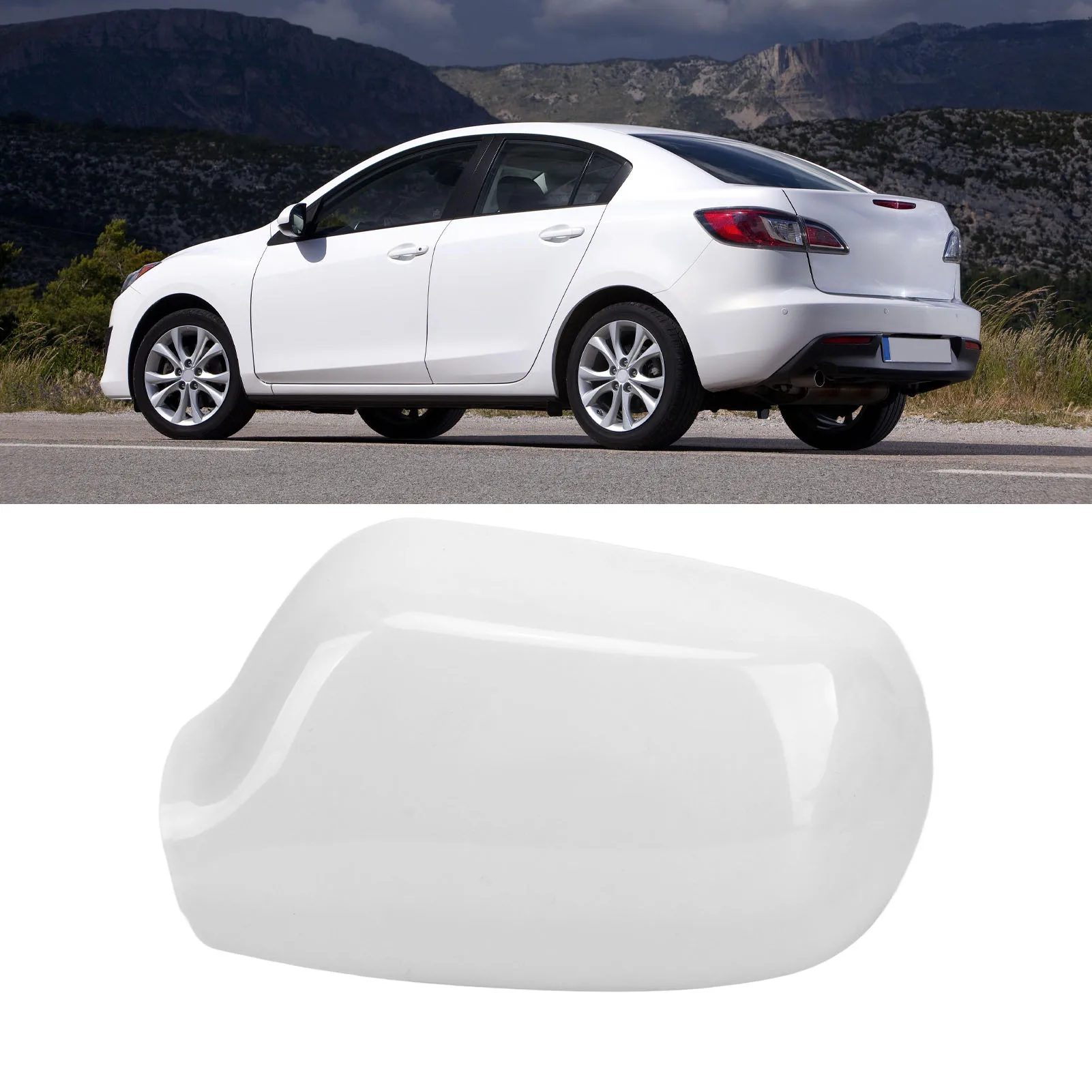 

Mirror Cover Wear Resistant Mirror Cap Unpainted Abs Mirror Shell For Mazda 3 2008-2013 Left / Right Side