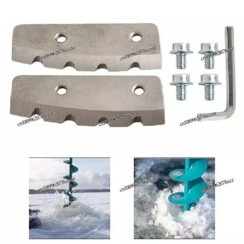 2pcs 6 Inches Replacement Auger Blades Ice Auger Blades For