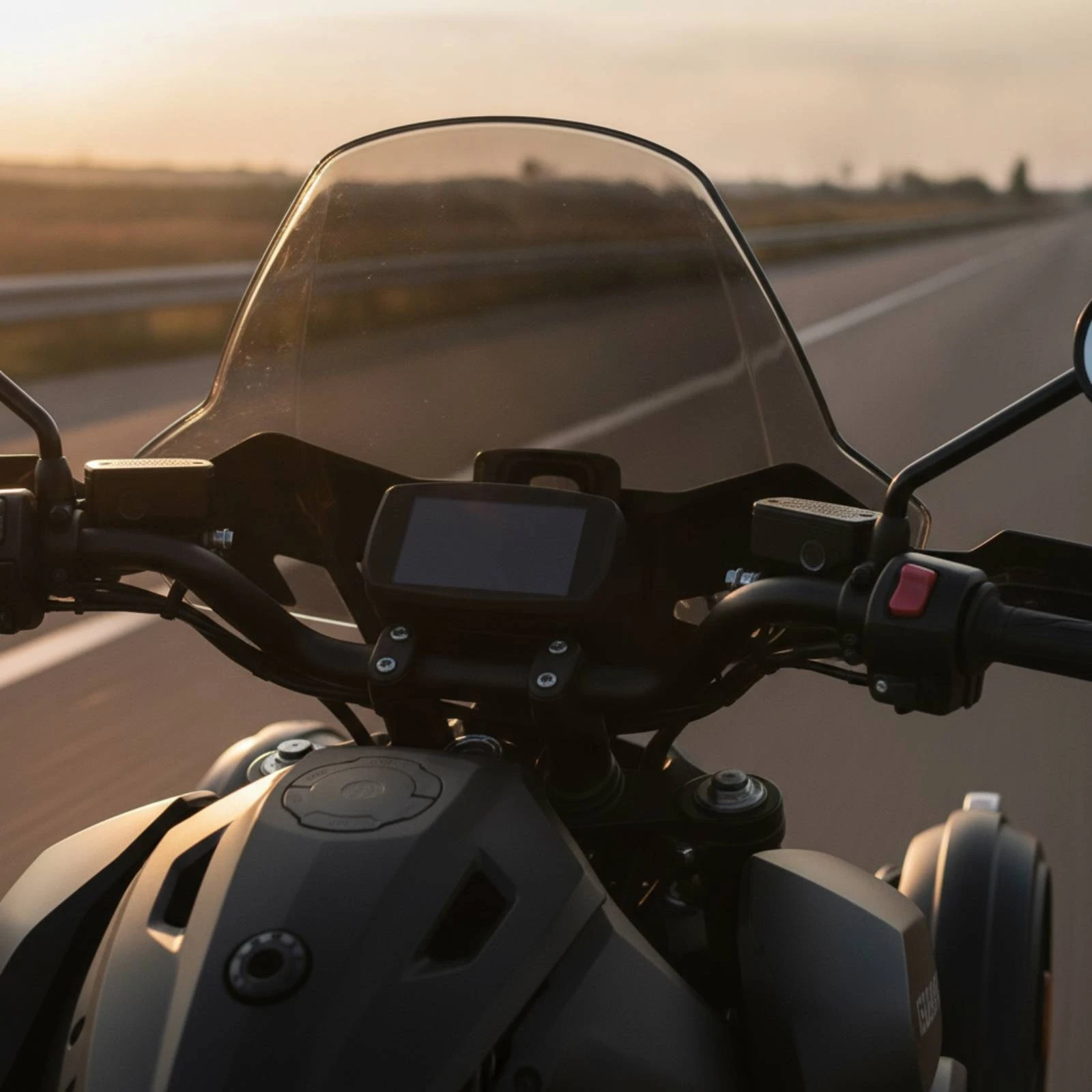 Adjustable Windshield Scratch-Resistant Windscreen Visor Motorcycle Accessory Polycarbonate for Motorcyclists, Daily Commuting