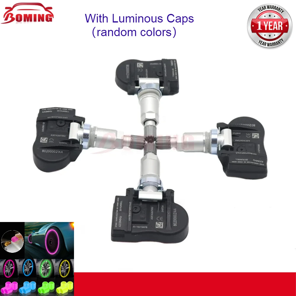 

433MHz TPMS New Car Tire Pressure Monitoring Sensor 802000021AA For Chery Arrizo 5 5e 7 7e EX GX E3 Tiggo 3 3X 5 5X 7 8 COWIN E3