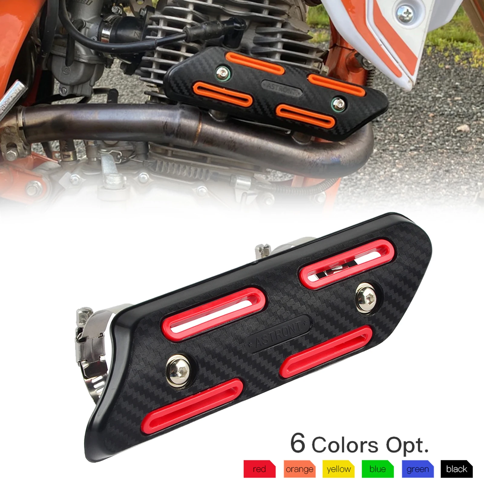 

For Honda CRF250R CRF450R CRF250X CRF450X Exhaust Muffler Pipe Heat Shield Guard For Sherco SE-F 250R 300R Kawasaki KXF 250 450