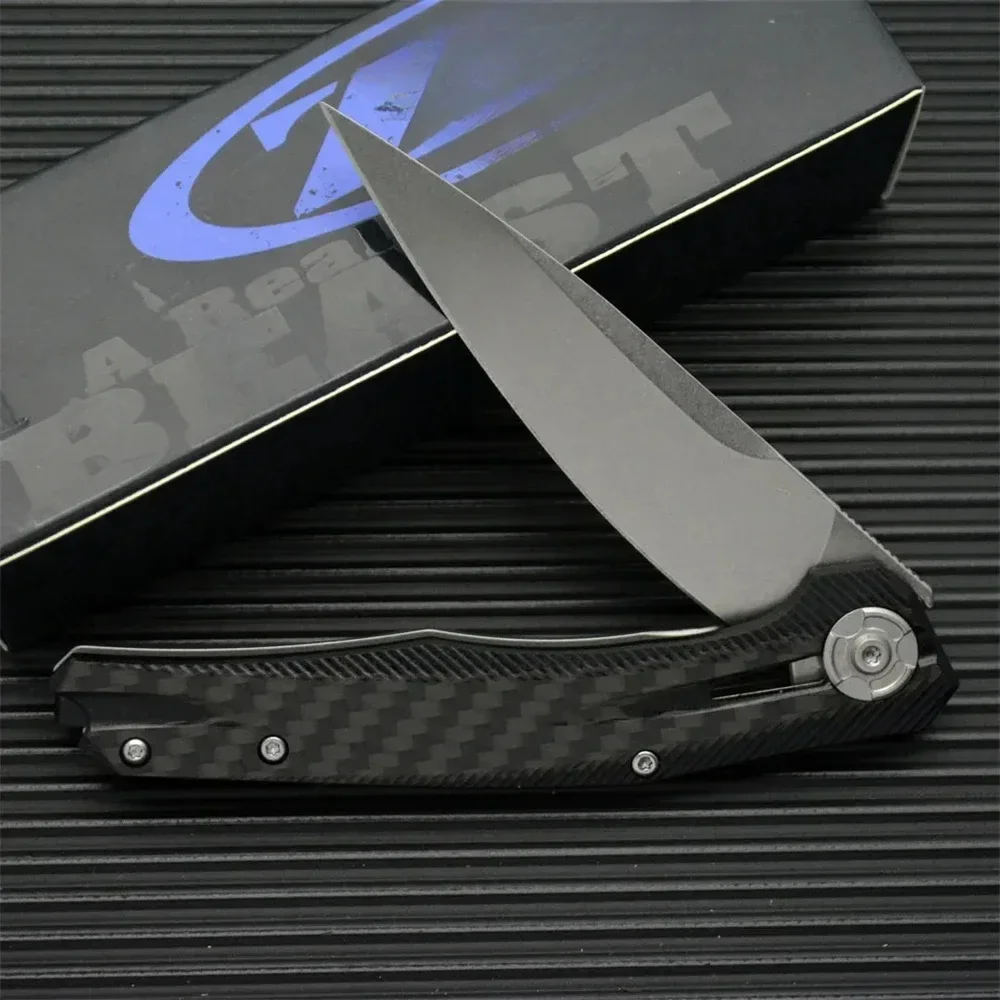 

RU Stock ZT 0707 Flipper Assisted Folding Knife 3.5'' CPM-20CV Stonewash Blade G10 Carbon Fiber Handles Outdoor Survival Knife