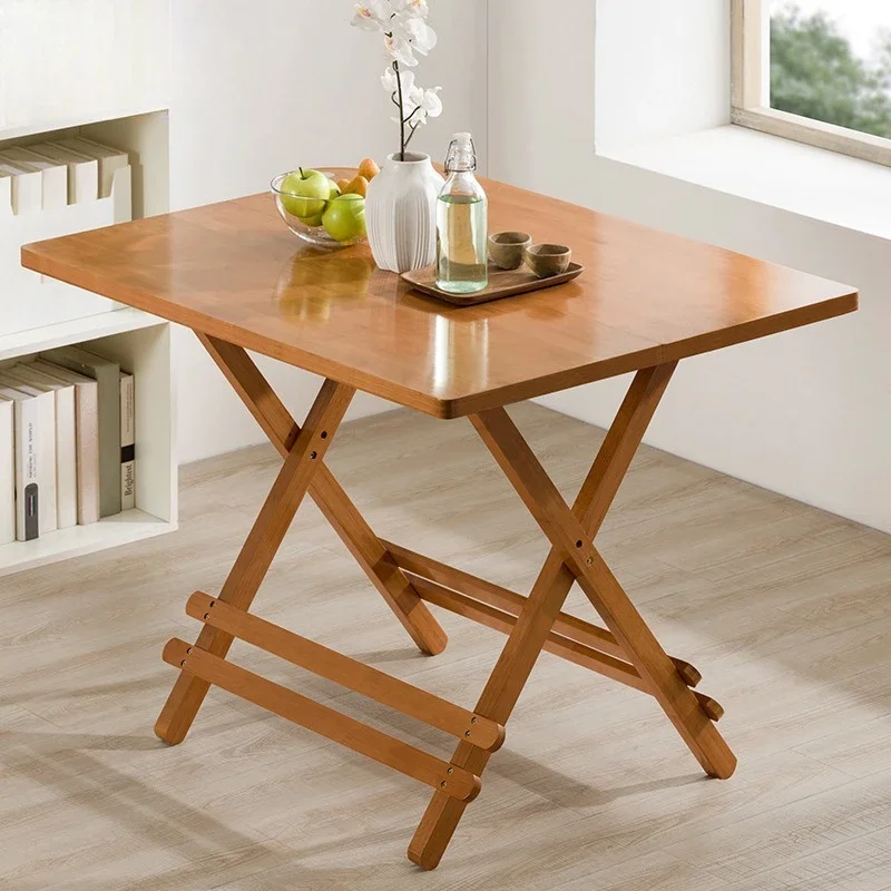 Modern Extendable Folding Dining Table Space Saving Compact Apartment Round Rectangular Wooden Dining Table Chairs Furniture