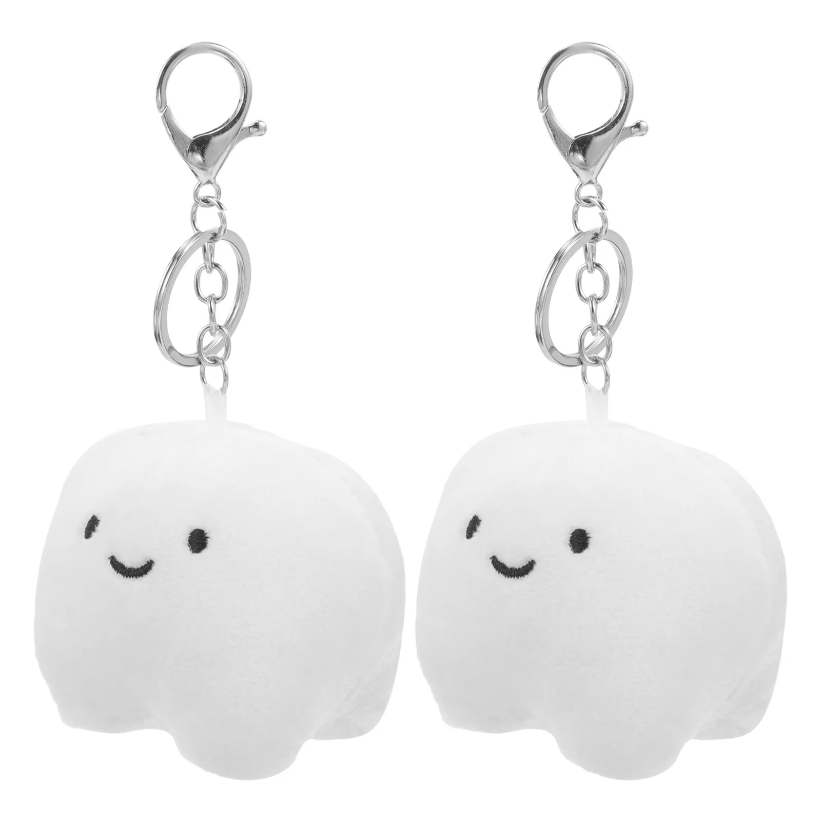 

2Pcs Cute Tooth Design Keychain for Women Stuffed Bag Charm Purse Key Ring Car Keys Office Home Bicycle Motorcycle Decor