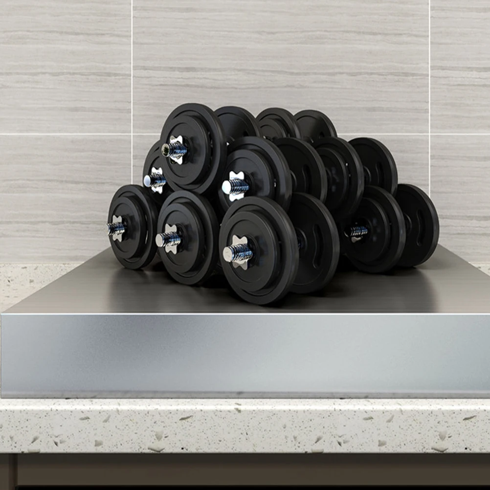 

Gas Stove Protective Cover Seasoning Bottle Display Rack Storage Silver Kitchen Shelf