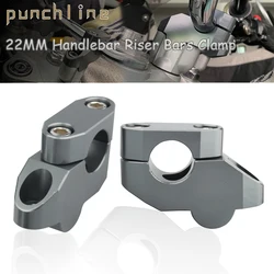 For CL250 CL500 CB1100EX/RS CBF1000F CBF1000 CB900F HORNET CB600F HORNET XL1000V NT700V CB1300S 22MM Handlebar Riser Bars Clamp