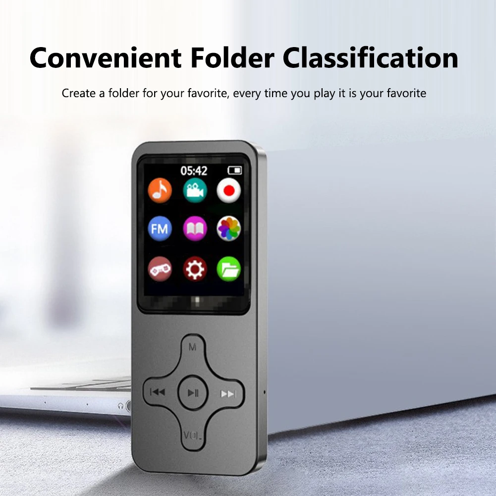 미니 MP3 MP4 플레이어 블루투스 5.0 스피커 8/16/32/64GB HiFi 음악 스피커 휴대용 워크맨 FM 라디오 녹음 전자 책