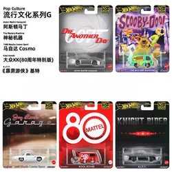 Genuine Hot Wheels Premium Car Pop Culture Boys Toys 1:64 Deicast KITT The Mystery Machine Kool Kombi Aston Martin Mazda Gift