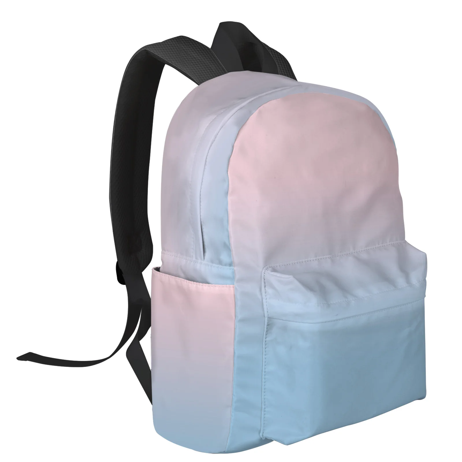 Imagem -02 - Mochila Gradiente para Adolescente Mochila Escolar Masculina Bolsa de Ombro Mochila de Laptop Azul e Rosa