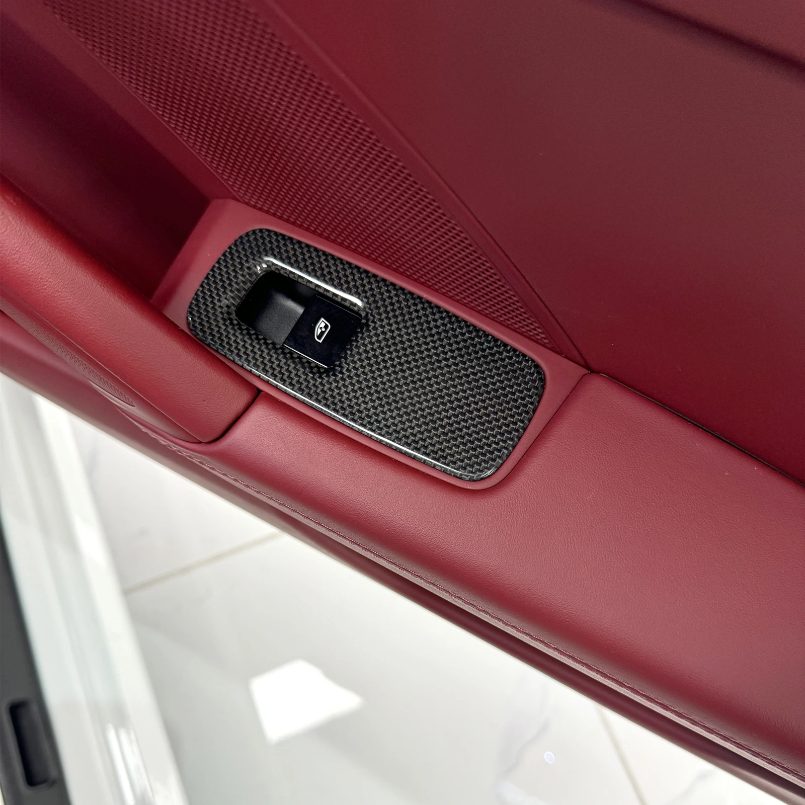 

Pop For Porsche 911 992 2019-2024 Dry Carbon Fiber Interior Window Control Lift Switch Button Panel Cove Trim