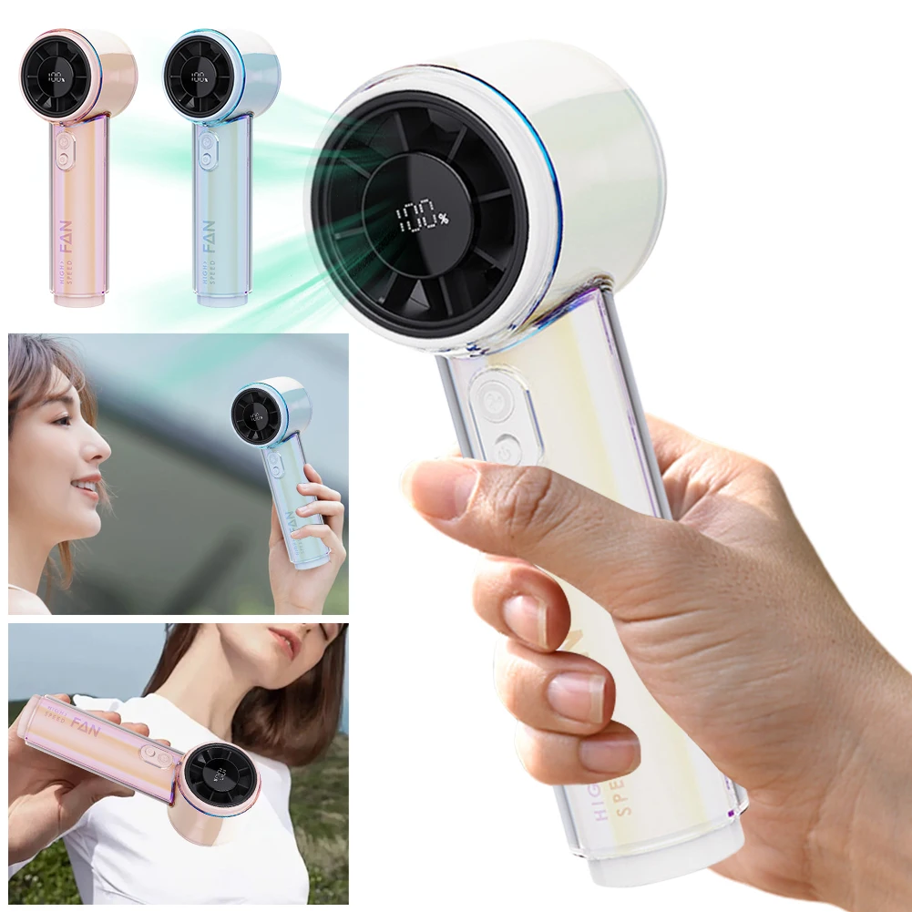 

Portable Fan 3000mAh Rechargeable 100-level Speed Adjustable Desktop Fan Personal Fan for Travel Camping Outdoor