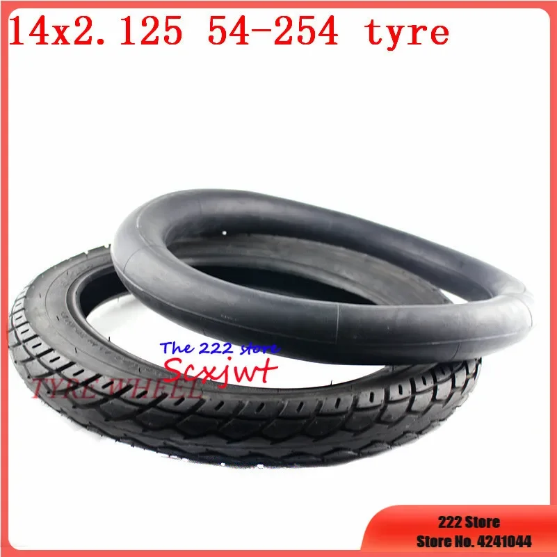 14 inch wheel Tire  X 2.125 / 54-254 tyre inner tube fits Many Gas Electric Scooters and e-Bike *2.125 tire x2.125