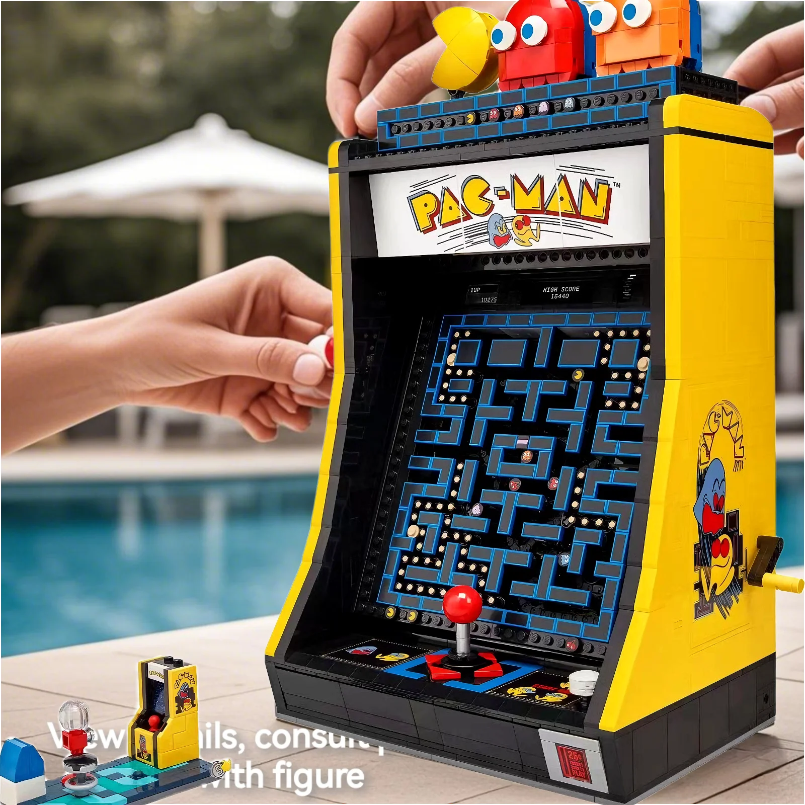 

2650pcs Creative Pack Arcade Cabinet Building Blocks Compatible 10323 Assemble Bricks Christmas，Halloween，Birthday Gift