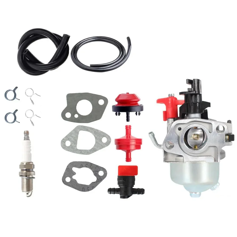 

Комплект карбюратора для снегоуборщика, размер как на фото, улучшает топливную эффективность, металлическая и пластиковая конструкция.