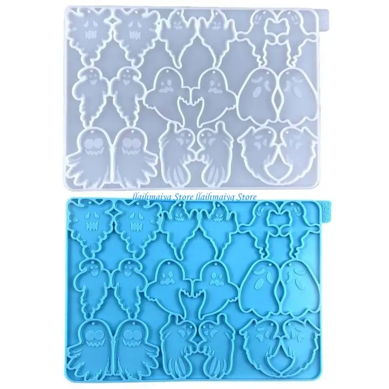 573B هالوين شبح الحلق قالب السيليكون مع العفن المصنوع يدويًا #2