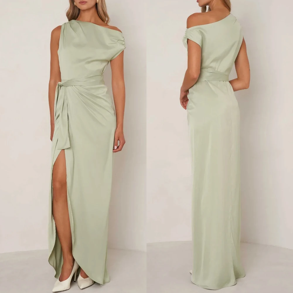 

Customized Sexy Elegant Mint Green Dress A-Line Evening Dresses Formal Exquisite Occasion High Quality Prom Party Gown for Women