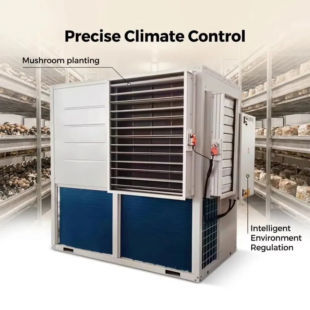 Mushroom Air Conditioner 57kW Precision Mushroom Farm Air Conditioner with CO2 Control Industrial HVAC for Greenhouse