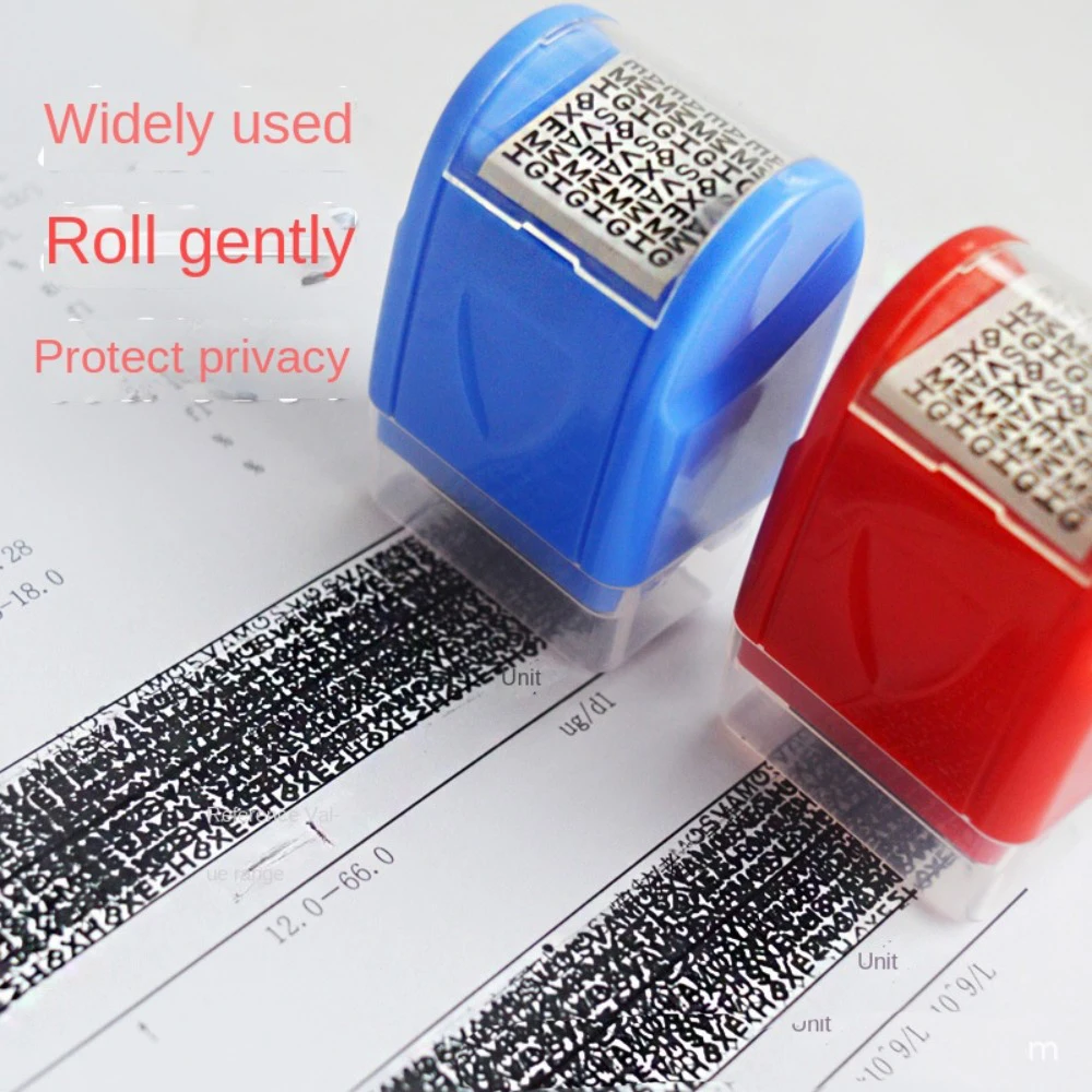 Manual Roller Stamp ID Theft Protection Confidential Guard Your Confidential Data Address Blocker Anti-Theft Privacy Smear Stamp