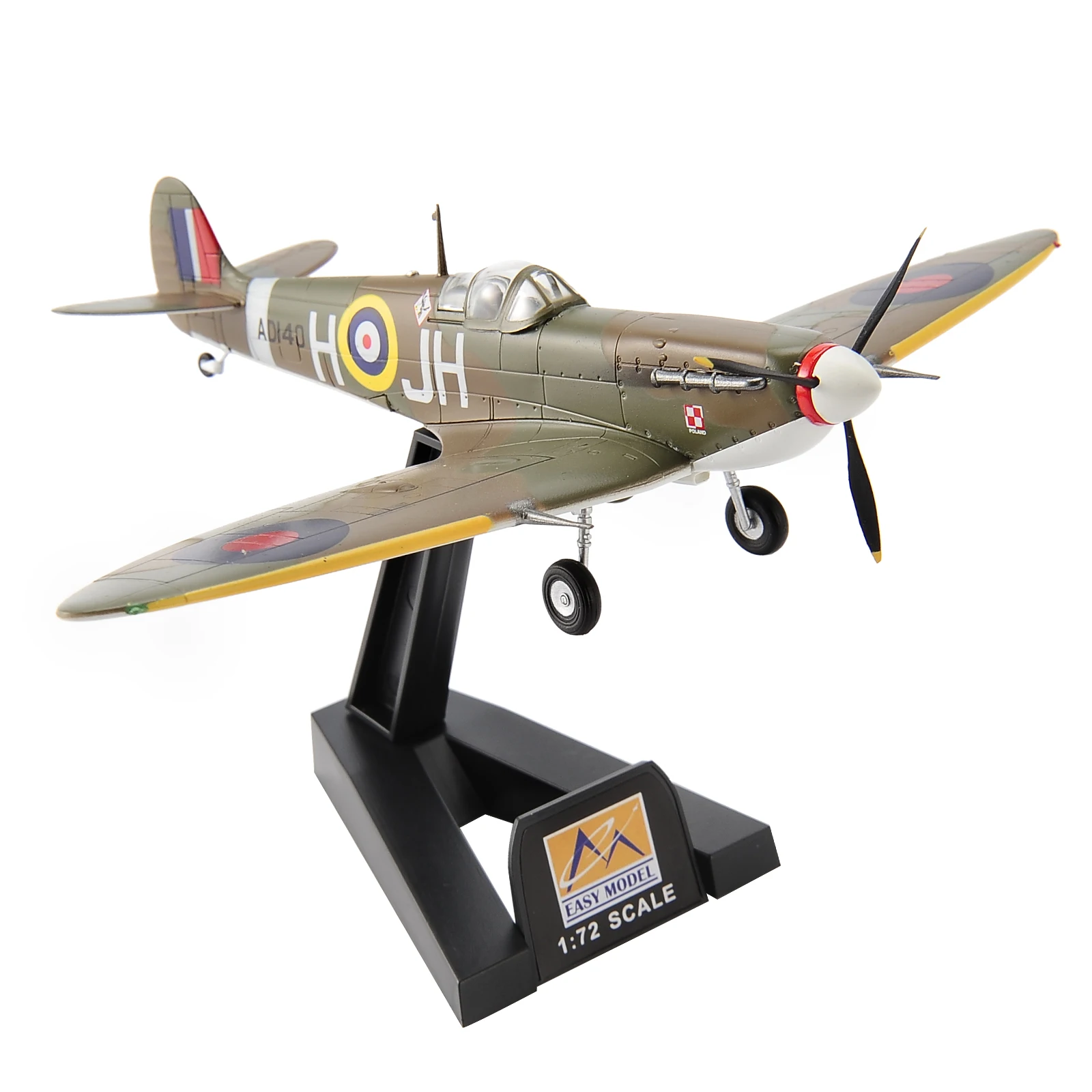 1/72 Spitfire Fighter  Model Plane Military US Air Force 1943 Collectible