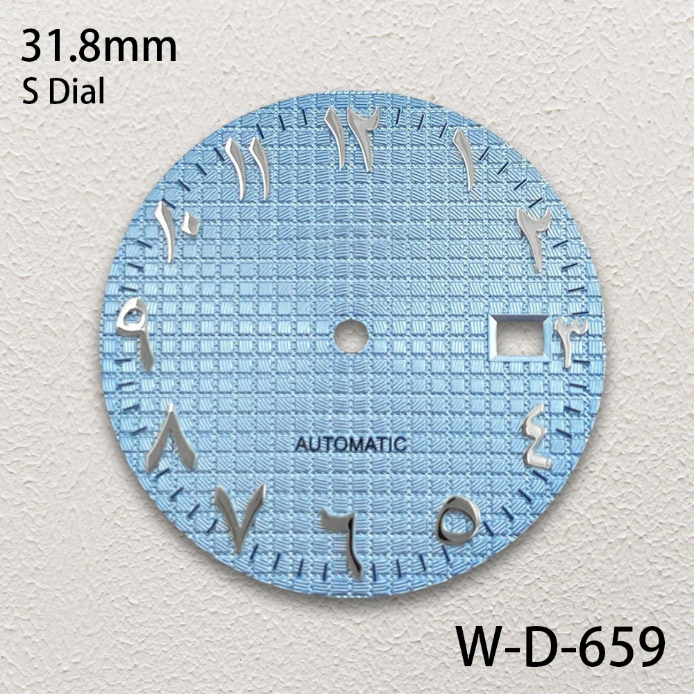 31.8mm S Logo Arab Oak Dial Fit NH35 Automatic Movement High-Quality Dial Watch Modification Accessories