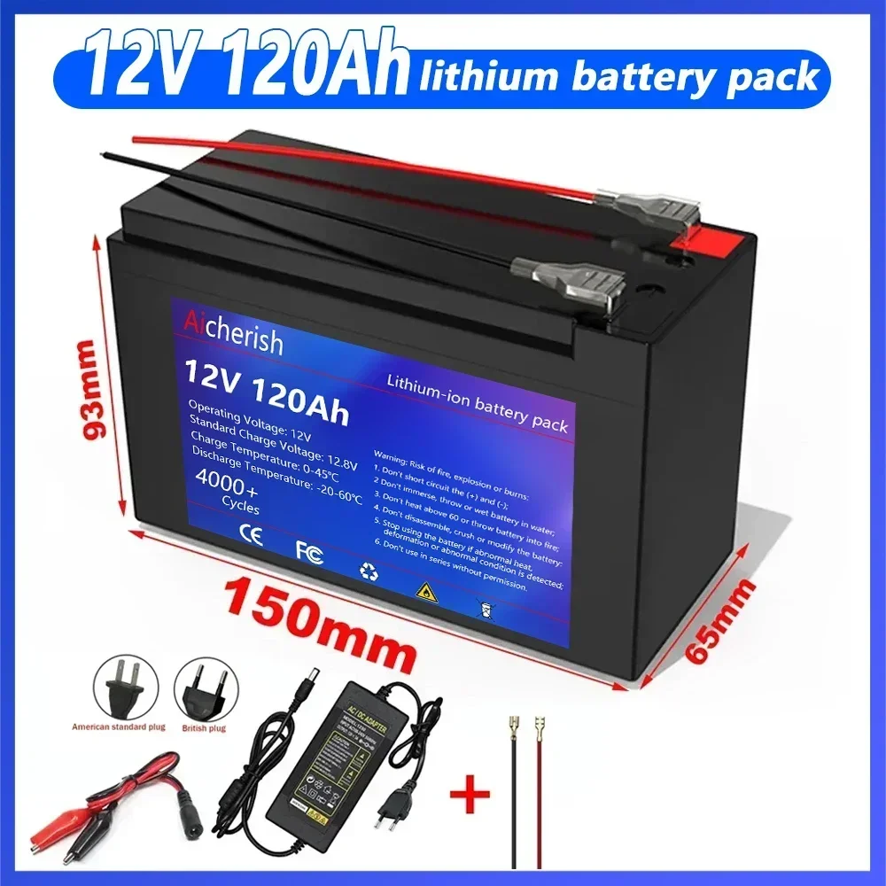 

New 12V 3S4P 120Ah Lithium Ion Battery Pack,for Solar Energy Electric Vehicle Replacement Rechargeable Li-ion Battery