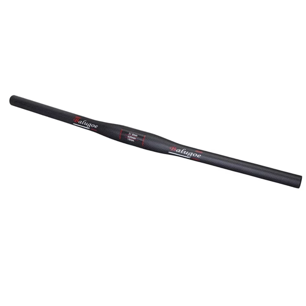 BALUGOE ألياف الكربون دراجة هوائية جبلية مقبض مستقيم مقبض ابتلاع تعديل الطرق الوعرة مع مقبض واحد 31.8 مللي متر 22.2 مللي متر ماتي #4