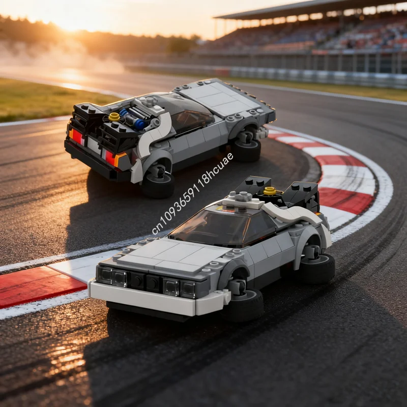 

357pcs MOC DeLorean Time Machine City Model Building Blocks Architecture Assemble Toys DIY Christmas Gift Idea Brick Birthday