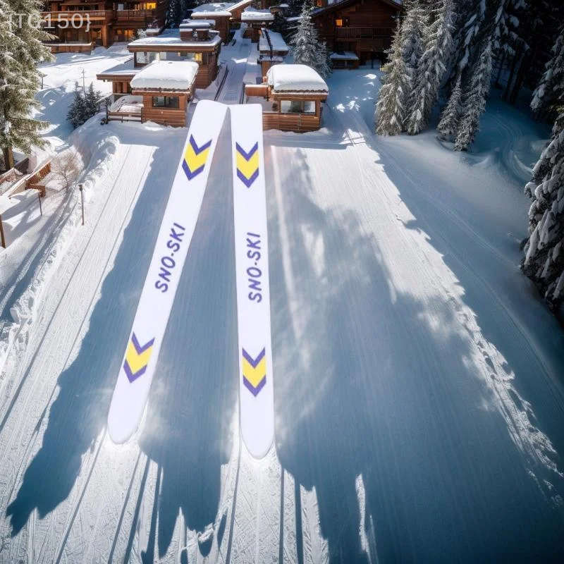 1 Juego de casa de muñecas en miniatura, tabla de esquí de madera, decoración de escena navideña, casa de muñecas, accesorios de Navidad, juguetes para niños, regalo