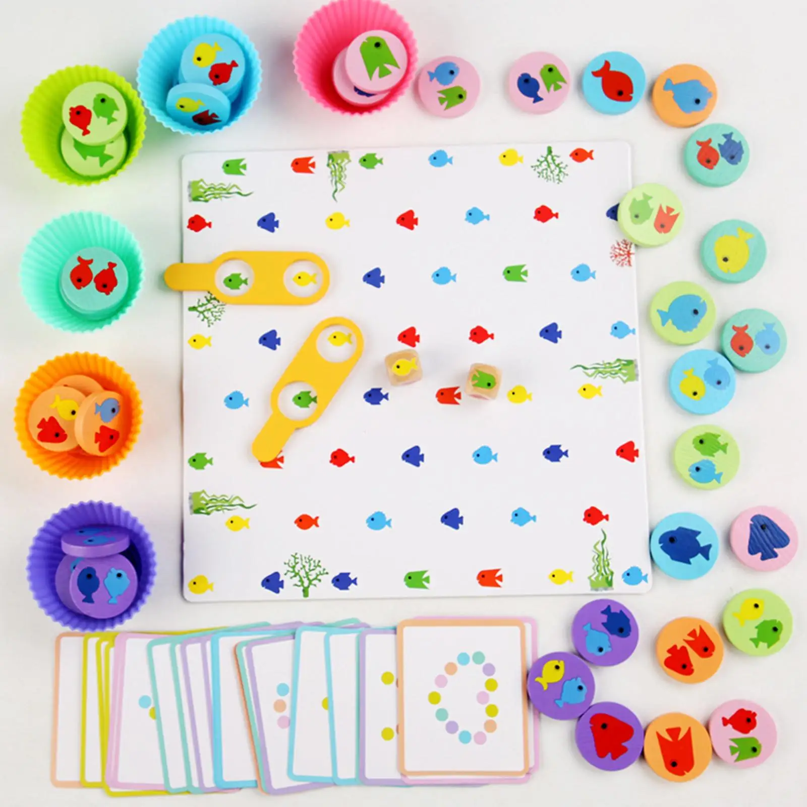 gioco-interattivo-di-pesca-con-dadi-e-carte-contenitore-portaoggetti-gioco-di-classificazione-creativo-in-legno-sensoriale-per-bambini-dai-3-anni-in-su-maschi-e-femmine