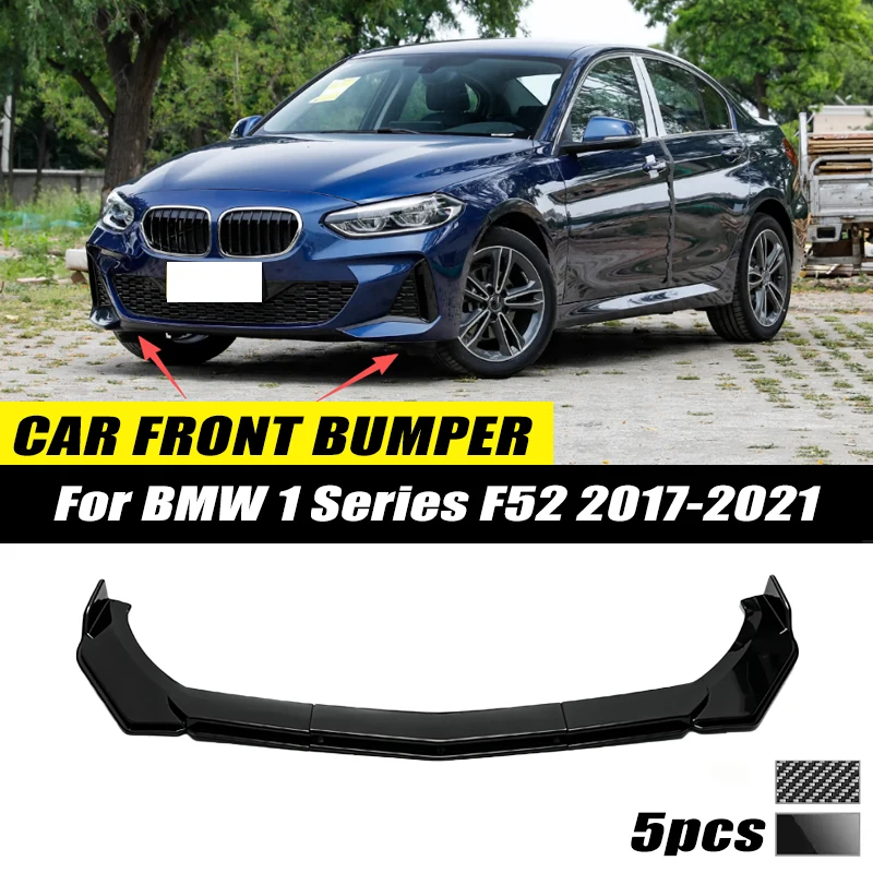For BMW 1 Series F52 2017-2021 Front Bumper Lip Front Guard Spoiler High-quality ABS Material Body Kit Front Lip Accessory