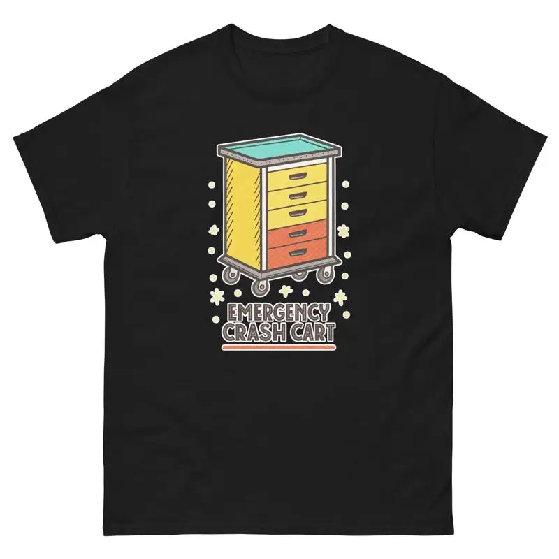 

Emergency Crash Cart Hospital Health Medical Safety T Shirt